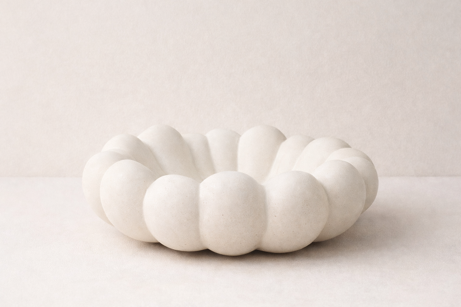 Scalloped Trinket Dish - Neutral