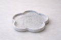 Curved Trinket Tray - Grey marbled