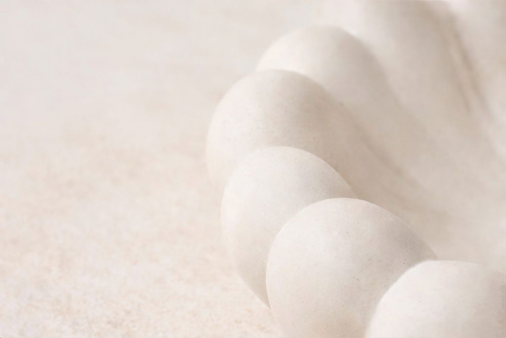 Scalloped Trinket Dish - Neutral